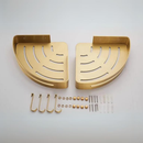 Prateleira De Canto Para Banheiro Dourada