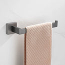 Kit Acessórios Para Banheiro 5 Peças Inox Grafite Escovado