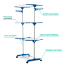 MaxDry Tower™ – Varal Dobrável 3 Andares