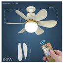 Ventilador de Teto PRO - Super LED Lâmpada E27 Controle Remoto Luminária [Produto Original loja Mavo]