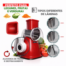 GraterMax Pro™ – Ralador Multifuncional 3 em 1 com Lâminas de Aço Inox e Sistema de Manivela