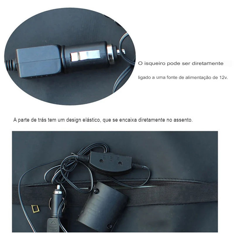 Almofada Massageadora Ortopédica para Carro